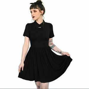 Black Collared Dress